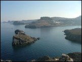 The view from St Aemilianos back to Lindos