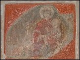 An older fresco depicting the Virgin Hodegetria