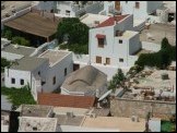 View from the Acropolis showing how severely it is hemmed in