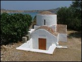 Like several Lindos churches, the building is set into the ground