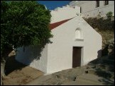 A box-like chapel immediately below St Menas